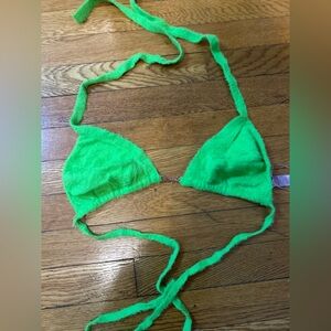 Savage X Fenty Fluff it up PJ Bikini Top - Green